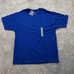 Champion Shirt Mens XL Athletic Tee Surf The Web Blue New Embroidered